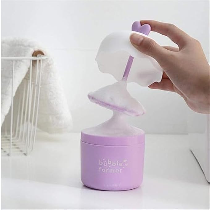 Cldaisy BLUE FACIAL CLEANSER FOAM MAKER CUP,BUBBLE FOAMER DEVICE,BUBBLE FOAMER BUBBLER FOR FACIAL CLEANSER,FOAM CUP,BUBBLE MAKER FOR FACE WASH SKIN CARE - Image 2